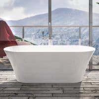 Charlton Freestanding Bath 1650x740x565mm inc waste White - Lifetime Guarantee