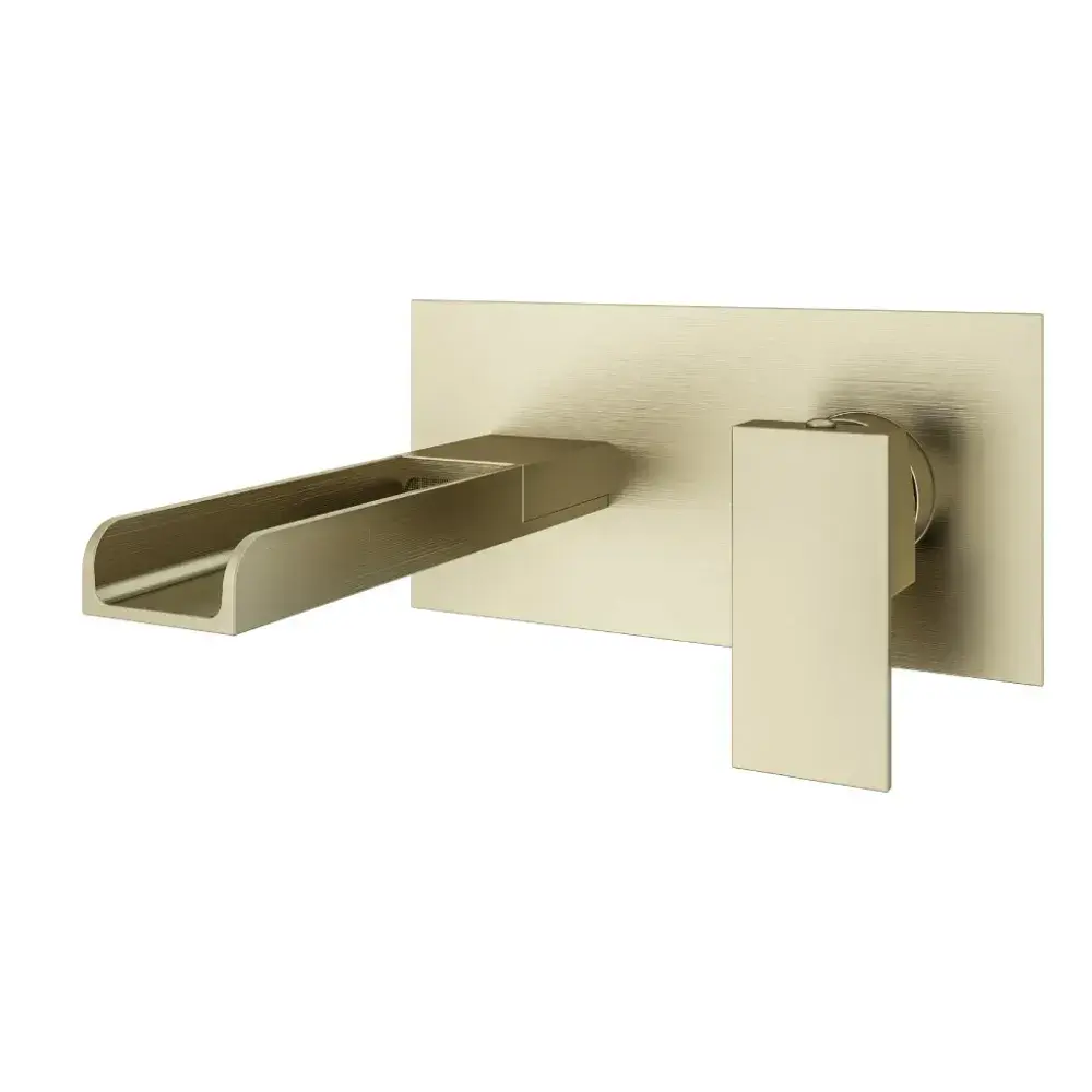 Chitwode Chetwode Wall mounted Basin Mixer Tap Brushed Brass