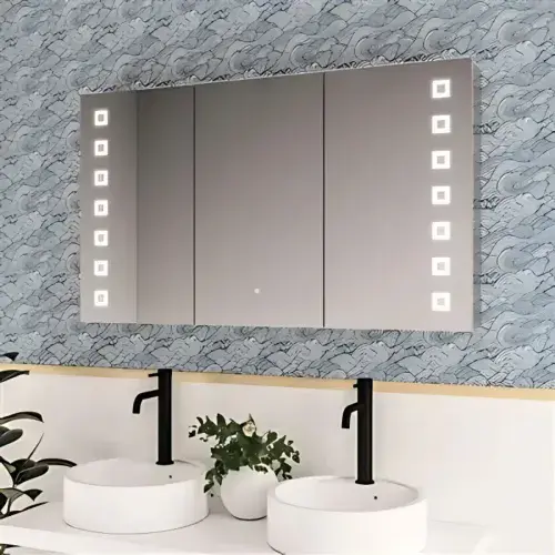 Chiana 1200 x 700mm LED Mirror Cabinet - 3 Door