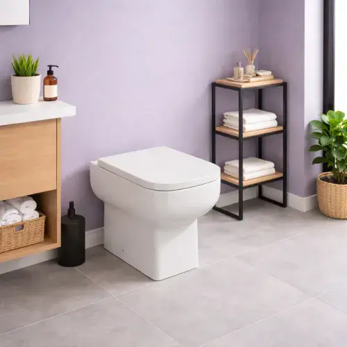 Choices Back To Wall Toilet Pan & Seat - White