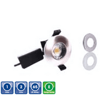 Chrome or White Bathroom Spotlight, LED Bulb