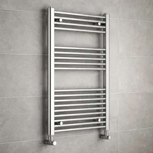 Chrome Straight Ladder Rail - 500 & 600mm Wide, Various Sizes