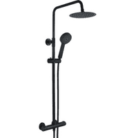 Matt Black Bathroom Makeover Pack | Shower, Taps & Bath Screen
