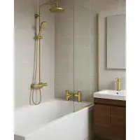 Complete Brushed Brass Bathroom Makeover Pack | Bathcenter