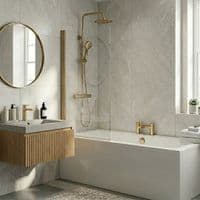 Complete Brushed Brass Bathroom Makeover Pack | Bathcenter