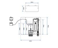 Concealed Cistern (Bottom Inlet) Optional Chrome, Brass, Bronze or Black Button