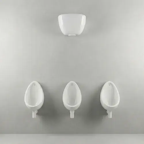 Concealed Urinal Pack with Ceramic Cistern 1,2,3 or 4 Bowl