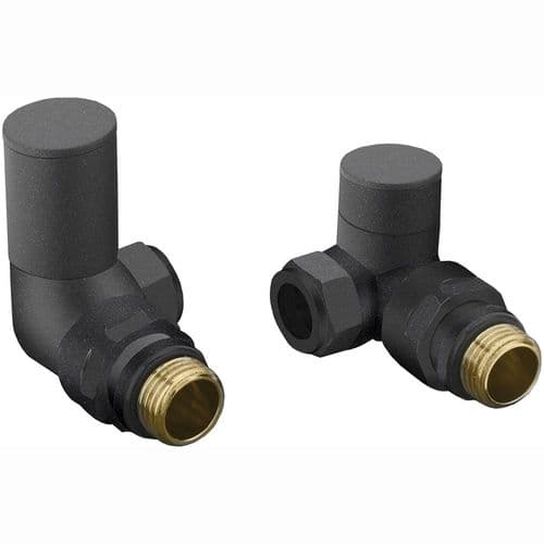 Corner Radiator Valve Pack, Anthracite