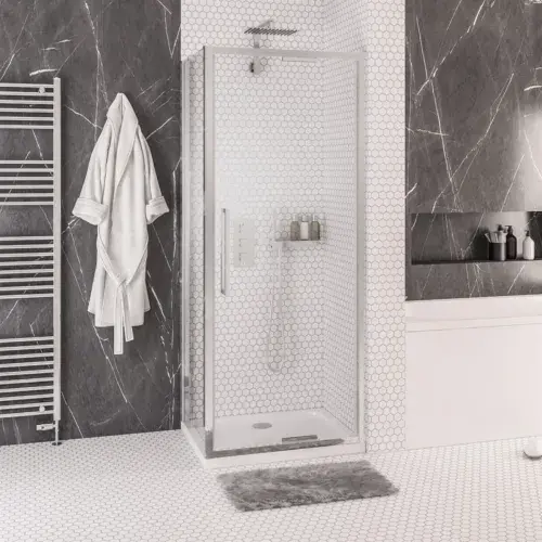 Corniche 2000 8mm 1000 In-Fold Door Chrome