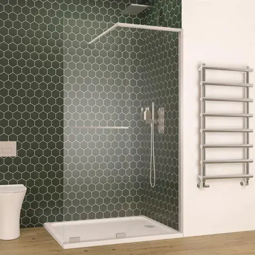 Corniche 2000 8mm 1200mm Soft Close Walk in Slider Right Hand (RH) Shower Door - Chrome