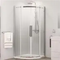 Corniche 2000 Chrome 8mm Offset Quadrant Shower Enclosure