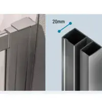 Corniche 2000 Chrome 8mm Offset Quadrant Shower Enclosure