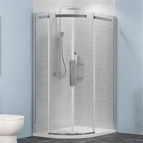 Corniche 2000 Chrome 8mm Offset Quadrant Shower Enclosure