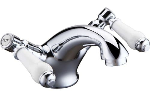 Crater Lever Style Basin Mixer Tap with Pop Up Waste