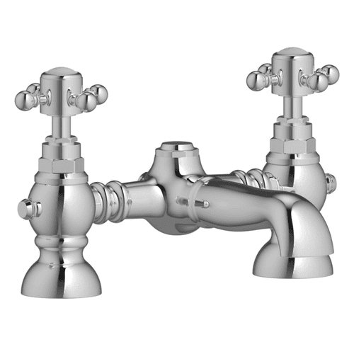 Cross Top Bath Filler Tap, Chrome