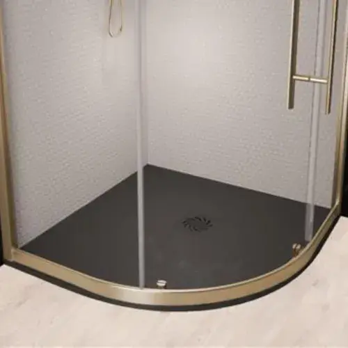 Crossland Black Slate 28mm Quadrant Shower Trays