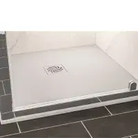 Crossland Light Grey Slate 25mm Shower Trays - Various Sizes