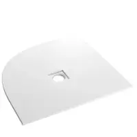 Crossland White Slate 28mm Quadrant Shower Trays