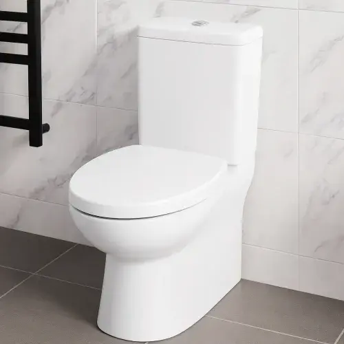 Crowthorne Close Coupled Fully Back To Wall Pan and Cistern with Soft Close Seat - White
