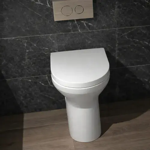 Croxley Back To Wall Eco Vortex WC Pan and Soft Close Seat with Fixings - White