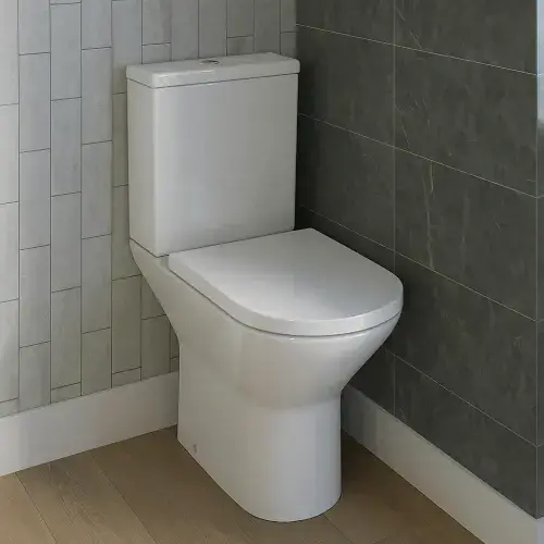 Croxley Close Coupled Eco Vortex WC Pan, Cistern and Soft Close Seat - White