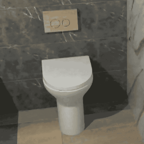 Croxley Comfort Height Back To Wall Eco Vortex WC Pan and Soft Close Seat - White