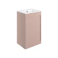 Cruzz 510mm Floor Standing Basin Unit Including Basin, Matt Antique Rose