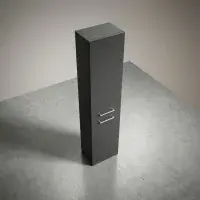 Deltar 350mm Floor Standing 2 Door Tall Unit, Anthracite Gloss
