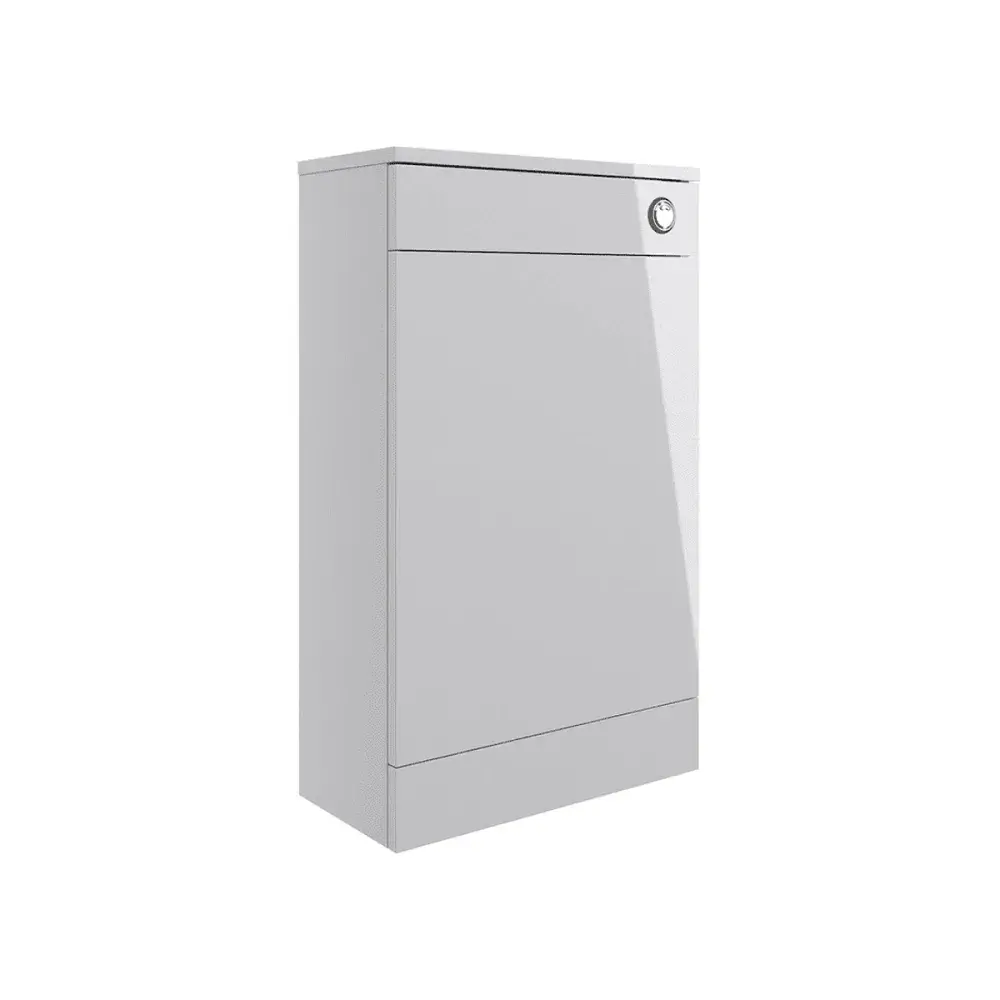 Deltar 500mm Floor Standing WC Unit Grey Gloss
