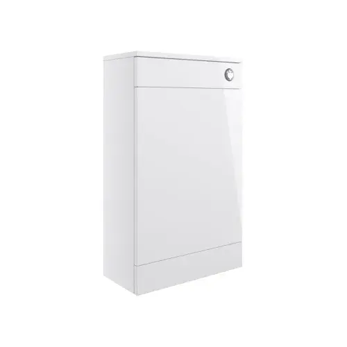 Deltar 500mm Floor Standing WC Unit, White Gloss