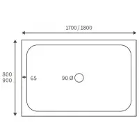 Deluxe Rectangular Shower Tray - 45mm High