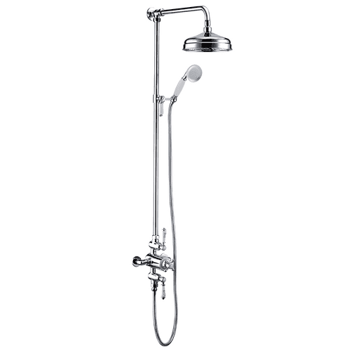Derwents Thermostatic Shower Kit - Two Outlet - Chrome