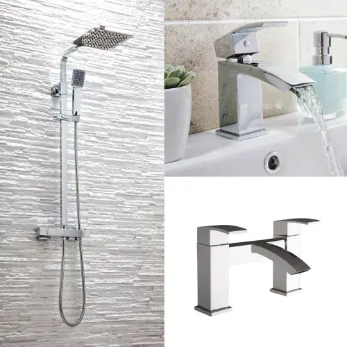 Diamanti Bathroom Shower & Taps Pack Chrome