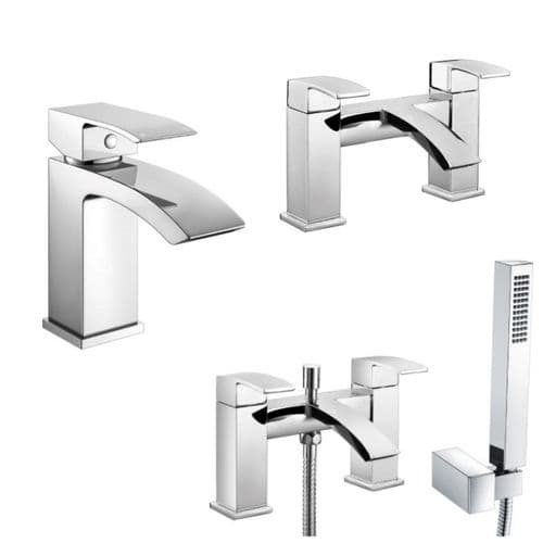 Diamanti Chrome Bathroom Tap Pack