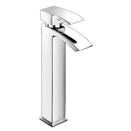 Diamanti High Rise Chrome Basin Mono Mixer & Slotted Sprung Basin Waste
