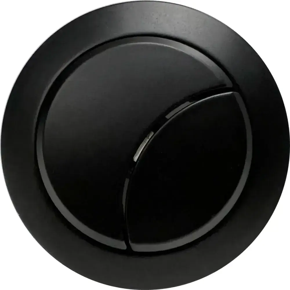 Colapsable Button Rod Dual Push Button Cover Rod - Matt Black