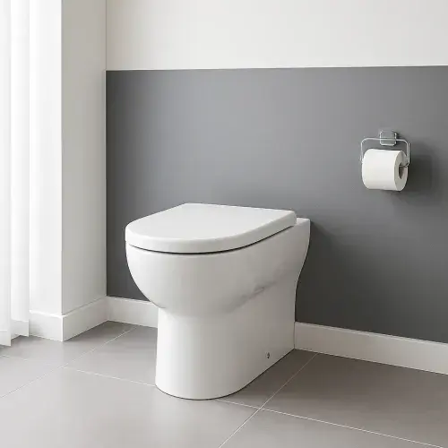 Dura Back To Wall Rimless Toilet Pan and Soft close Seat with Fixings - White