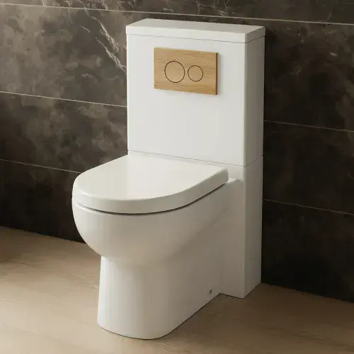 Dura Comfort Height Back To Wall Rimless Toilet Pan and Soft close Seat - White