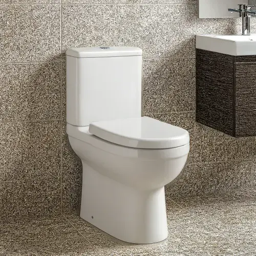 Dura Comfort Height Close Coupled Back To Wall Eco Vortex WC Pan with Fixings - White