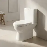 Dura Eco Vortex Open Back Toilet & Soft Close Seat | Bathcenter