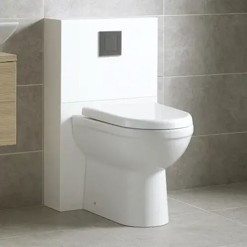 Dura High Level Back To Wall Toilet Pan and Soft close Seat with Fixings - White
