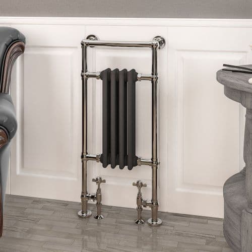Eastbrook Avon Straight Towel Radiators - Chrome/Matt Anthracite - Various Sizes