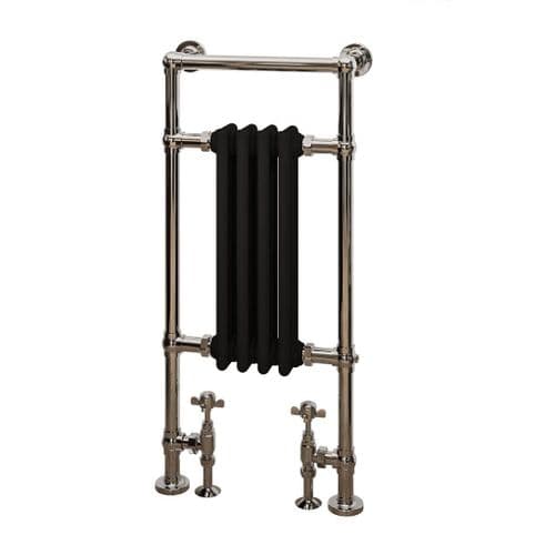 Eastbrook Avon Straight Towel Radiators - Chrome/Matt Black - Various Sizes