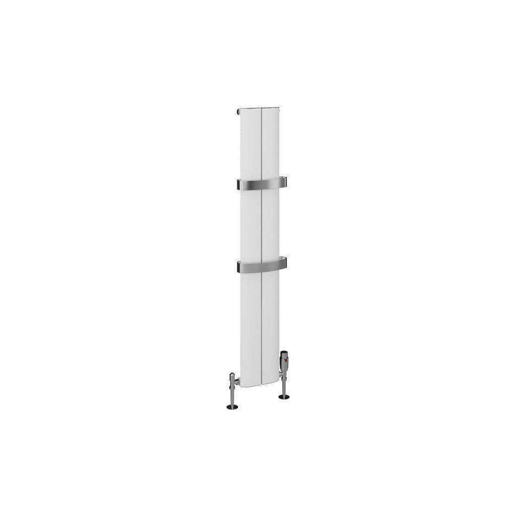 Eastbrook Berlini Aluminium Single Designer Radiator - Matt White ...