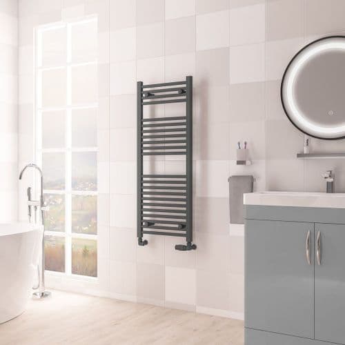 Eastbrook Biava Multirail HV Straight Towel Radiators - Matt Anthracite - Various Sizes
