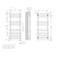 Eastbrook Biava Towel Radiators - Polished Stainless Steel - Various Sizes