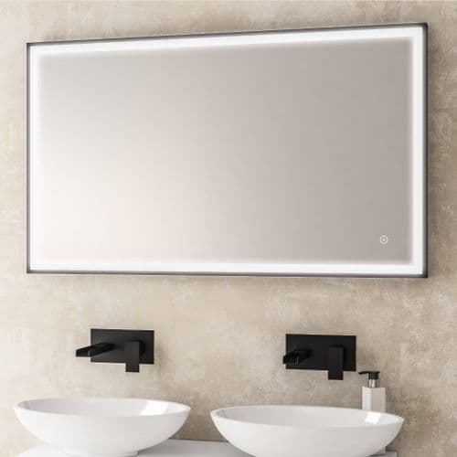 Eastbrook Castelli Led Mirror - 1200 x 700mm - Matt Black