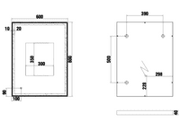 Eastbrook Castelli Led Mirror - 800 x 600mm - Matt Black