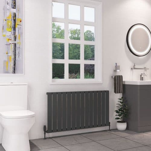 Eastbrook Deddington Single Designer Radiator - Matt Anthracite - Various Sizes