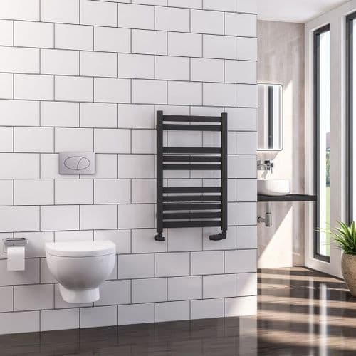 Eastbrook Defford Designer Straight Towel Radiators - Matt Anthracite - Various Sizes